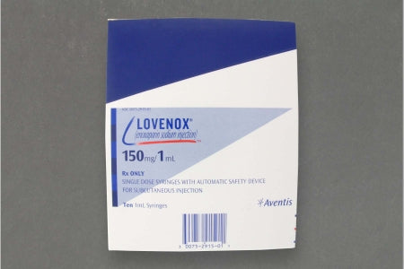 Aventis Pharmaceuticals  00075291501 Lovenox Enoxaparin Sodium, Preservative Free 150 mg / mL Injection Prefilled Syringe 1 mL