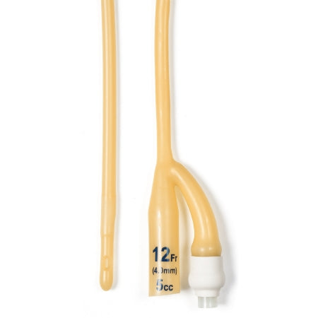 Dynarex  4932 Foley Catheter 2-Way Standard Tip 5 cc Balloon 12 Fr. Silicone Coated Latex