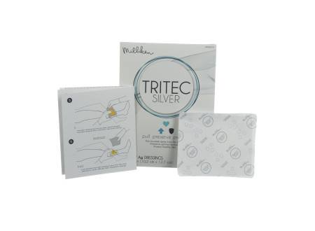 Milliken & Company  3000005137 Silver Dressing Tritec Silver 4 X 5 Inch Rectangle Sterile