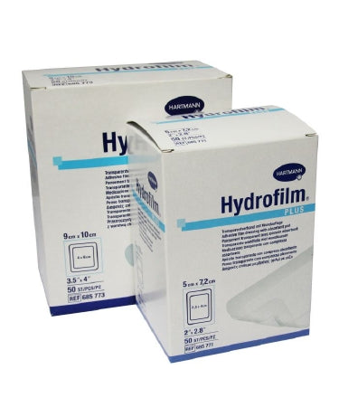 Hartmann  685773 Composite Dressing Hydrofilm Plus 3-1/2 X 4 Inch Rectangle Sterile Waterproof Film Backing