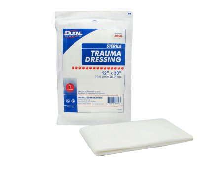 Dukal  3050 Trauma Dressing Dukal 12 X 30 Inch 1 per Pack Sterile Rectangle