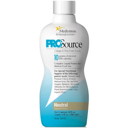 Medtrition/National Nutrition 11432 Oral Supplement ProSource Neutral Flavor Liquid 30 oz. Bottle