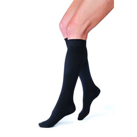 BSN Medical 114739 Compression Stocking JOBST Relief Knee High X-Large Black Closed Toe