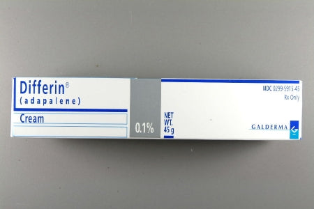 Galderma Laboratories  00299591545 Differin Adapalene 0.1% Cream Tube 45 Gram