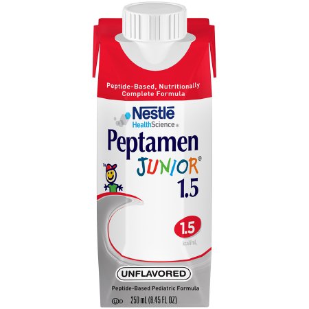 Nestle Healthcare Nutrition 00798716173636 Pediatric Tube Feeding Formula Peptamen Junior 1.5 250 mL Carton Liquid Whey Protein Impaired GI Function