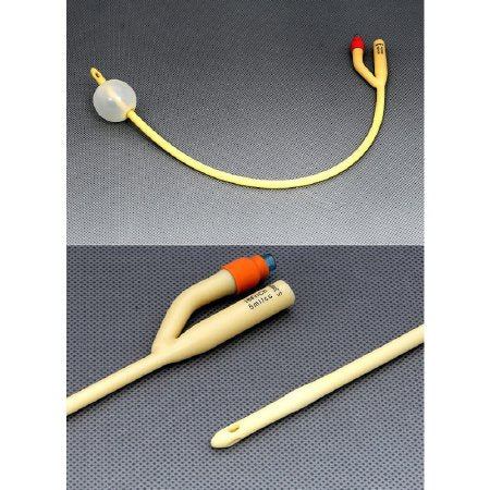 Amsino International  AS42014 Foley Catheter AMSure 2-Way Standard Tip 30 cc Balloon 14 Fr. Silicone Coated Latex