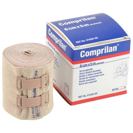 BSN Medical  01026000 Compression Bandage Comprilan 2-2/5 Inch X 5-1/2 Yard Clip Detached Closure Tan NonSterile Standard Compression