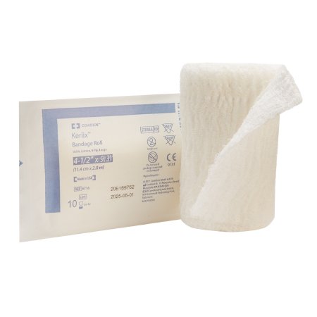 Cardinal  6716 Fluff Bandage Roll Kerlix 4-1/2 Inch X 3-1/10 Yard 1 per Pouch Sterile 8-Ply Roll Shape