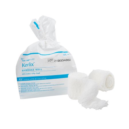 Cardinal  1801- Fluff Bandage Roll Kerlix 2-1/4 Inch X 3 Yard 12 per Pack NonSterile 6-Ply Roll Shape