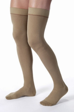 BSN Medical 115402 Compression Stocking JOBST for Men Thigh High Large Khaki Closed Toe