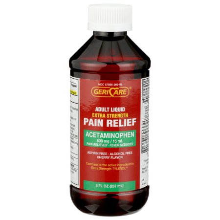 Geri-Care  Q202-08-GCP Pain Relief Geri-Care 500 mg / 15 mL Strength Acetaminophen Liquid 8 oz.