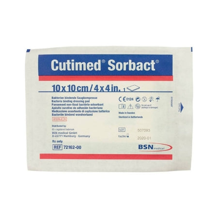 BSN Medical  7216210 Antimicrobial Mesh Dressing Cutimed Sorbact 4 X 4 Inch Square Sterile