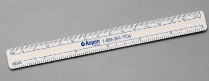 Aspen Surgical Products  2554 Measuring Ruler 6 Inch 6 Inch