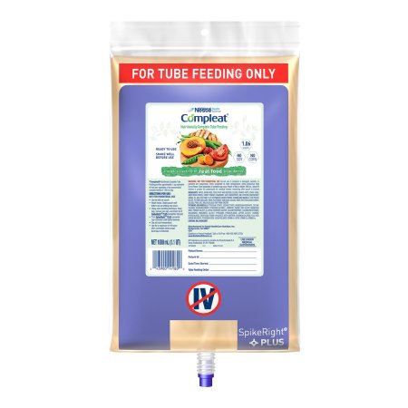 Nestle Healthcare Nutrition 10043900141807 Tube Feeding Formula Compleat Original Unflavored Liquid 1000 mL Ready to Hang Prefilled Container