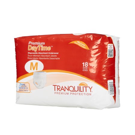 Principle Business Enterprises 2105 Unisex Adult Absorbent Underwear Tranquility Premium DayTime Pull On with Tear Away Seams Medium Disposable Heavy Absorbency