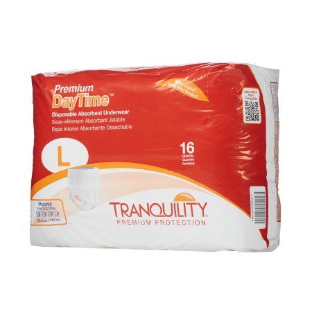 Principle Business Enterprises 2106 Unisex Adult Absorbent Underwear Tranquility Premium DayTime Pull On with Tear Away Seams Large Disposable Heavy Absorbency