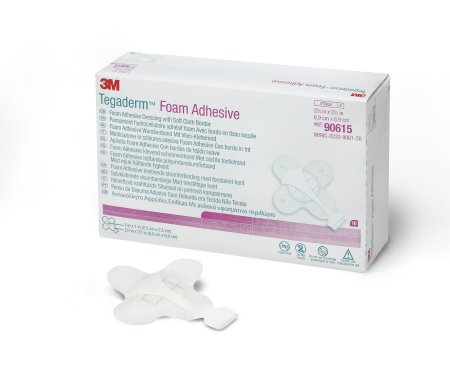 3M  90615 Foam Dressing 3M Tegaderm High Performance 2-3/4 X 2-3/4 Inch With Border Film Backing Acrylic Adhesive Square Sterile