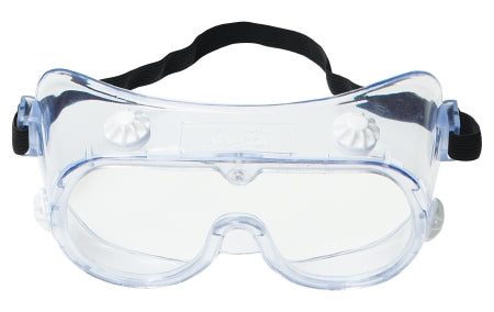 3M 40661-00000-10 Protective Goggles 3M Anti-fog Coating Clear Tint Polycarbonate Lens Elastic Strap One Size Fits Most