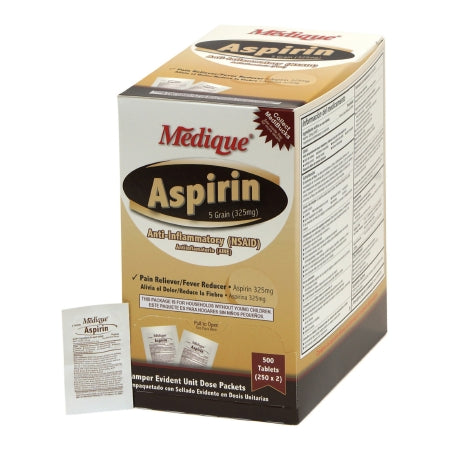 Medique Products  11613 Pain Relief Medique 325 mg Strength Aspirin Tablet 250 per Box