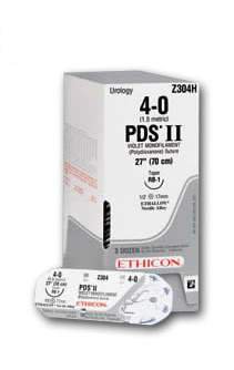 J & J Healthcare Systems  PDP880G Absorbable Antibacterial Suture with Needle PDS Plus Polydioxanone with Irgacare MP TP-1 1/2 Circle Taper Point Needle Size 1 Monofilament