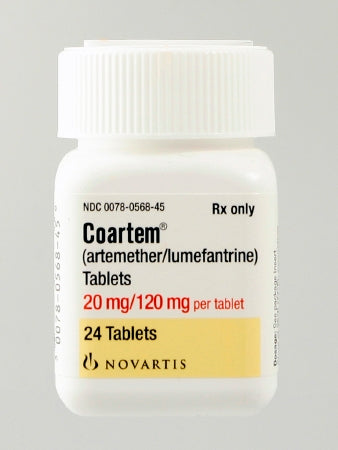 Novartis  00078056845 Coartem Artemether / Lumefantrine 20 mg - 120 mg Tablet Bottle 24 Tablets