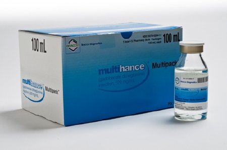 Bracco Diagnostics  00270526417 Multihance Gadobenate Dimeglumine, Preservative Free 529 mg / mL Injection Multiple-Dose Vial 100 mL