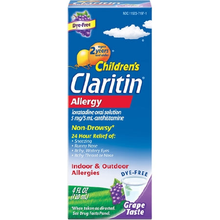 Bayer  11523719701 Children's Allergy Relief Children's Claritin 5 mg / 5 mL Strength Syrup 4 oz.