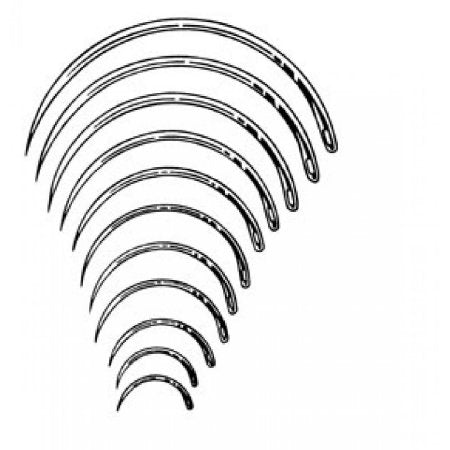 Integra Lifesciences  MS192A-14 Taper Point Suture Needle Integra Miltex Regular Surgeon's Type Size 14 Needle