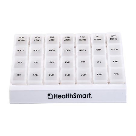 Mabis Healthcare  640-8223-0000 Pill Organizer HealthSmart Large 7 Day 4 Dose