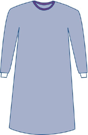 Medline DYNJP2002S Non-Reinforced Surgical Gown with Towel Sirus X-Large Blue Sterile AAMI Level 3 Disposable