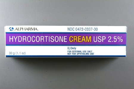 Teva  00472033730 Hydrocortisone 2.5% Cream Tube 30 Gram