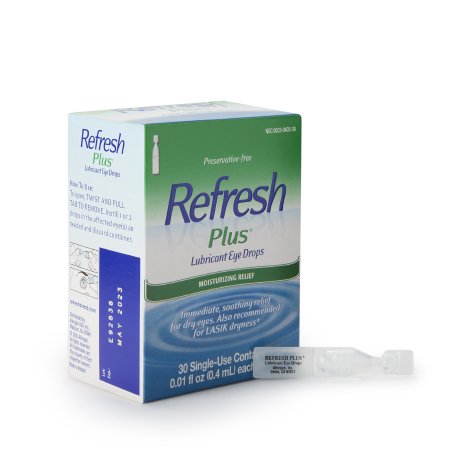 Allergan Pharmaceutical  00023040330 Eye Lubricant Refresh Plus 0.01 oz. Eye Drops