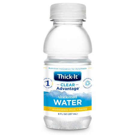 Kent Precision Foods B453-L9044 Thickened Water Thick-It Clear Advantage 8 oz. Bottle Unflavored Liquid IDDSI Level 3 Moderately Thick/Liquidized