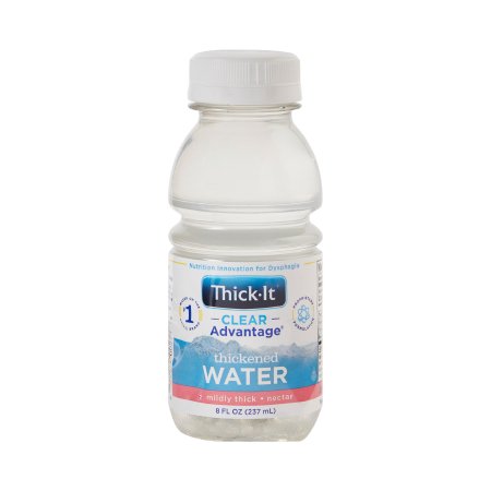 Kent Precision Foods B451-L9044 Thickened Water Thick-It Clear Advantage 8 oz. Bottle Unflavored Liquid IDDSI Level 2 Mildly Thick