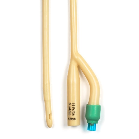 Dynarex  4934 Foley Catheter 2-Way Standard Tip 5 cc Balloon 14 Fr. Silicone Coated Latex