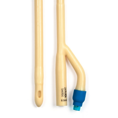 Dynarex  4944 Foley Catheter 2-Way Standard Tip 5 cc Balloon 24 Fr. Silicone Coated Latex