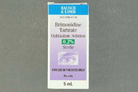 Bausch & Lomb  24208041110 Brimonidine Tartrate 0.2% Solution Dropper Bottle 10 mL