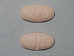 Apotex  60505024801 Mirtazapine 30 mg Tablet Bottle 30 Tablets