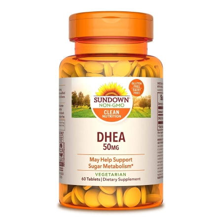 US Nutrition  30768050313 Dietary Supplement Sundown Naturals DHEA (Dehydroepiandrosterone) 50 mg Strength Tablet 60 per Bottle