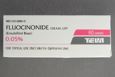 Teva  00093026392 Fluocinonide / Emollient Base 0.05% Cream Tube 60 Gram