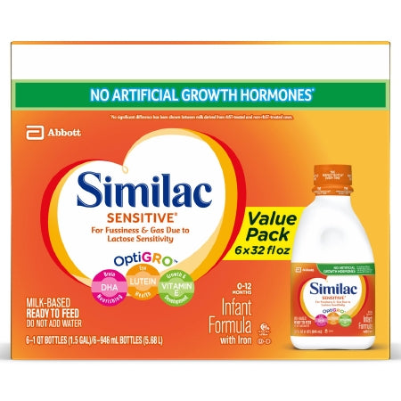 Abbott Nutrition 57533 Infant Formula Similac Sensitive 32 oz. Bottle Liquid Iron Lactose Sensitivity