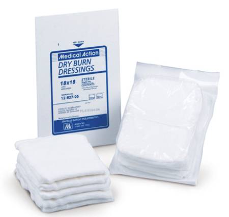 Medical Action Industries  12-918-20 Burn Dressing Medical Action 18 X 18 Inch 4 per Pack Sterile 10-Ply Square