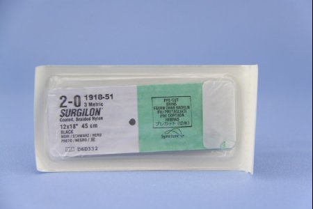 Covidien  88861918-51 Nonabsorbable Suture without Needle Surgilon Nylon Braided Size 2-0