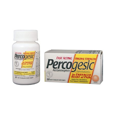 Medtech Laboratories  75137000495 Allergy Relief Percogesic 325 mg - 12.5 mg Strength Tablet 90 per Bottle