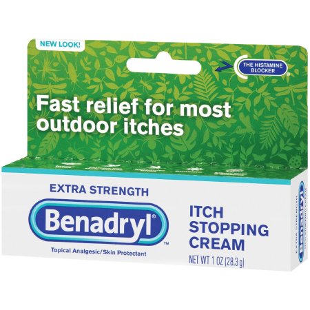 J & J Sales  00501320101 Itch Relief Benadryl 2% - 0.1% Strength Cream 1 oz. Tube