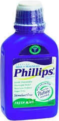 Bayer  12843036306 Laxative Phillips' Milk of Magnesia Mint Flavor Oral Suspension 26 oz. 400 mg / 5 mL Strength Magnesium Hydroxide