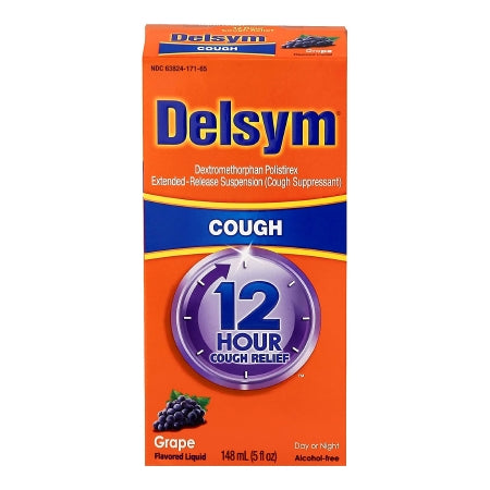 Reckitt Benckiser  36382417165 Cold and Cough Relief Delsym 30 mg / 5 mL Strength Liquid 5 oz.