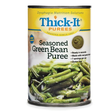 Kent Precision Foods H305-F8800 Thickened Food Thick-It 15 oz. Can Seasoned Green Bean Flavor Puree IDDSI Level 4 Extremely Thick/Pureed