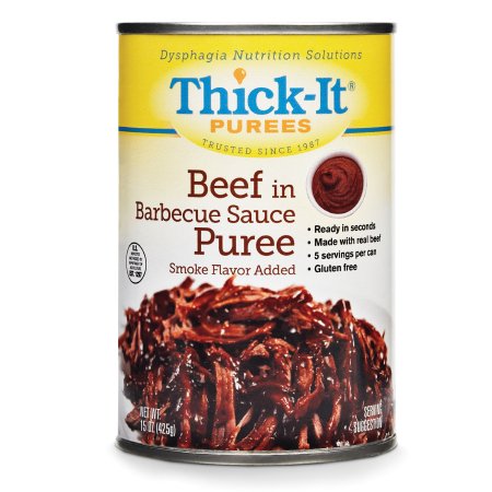 Kent Precision Foods H309-F8800 Thickened Food Thick-It 15 oz. Can Beef in BBQ Sauce Flavor Puree IDDSI Level 4 Extremely Thick/Pureed