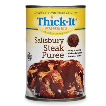 Kent Precision Foods H314-F8800 Thickened Food Thick-It 15 oz. Can Salisbury Steak Flavor Puree IDDSI Level 4 Extremely Thick/Pureed